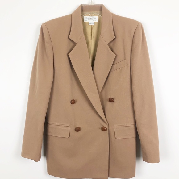 Dior Jackets & Blazers - Christian Dior Luxury Double-Breasted Wool Blazer